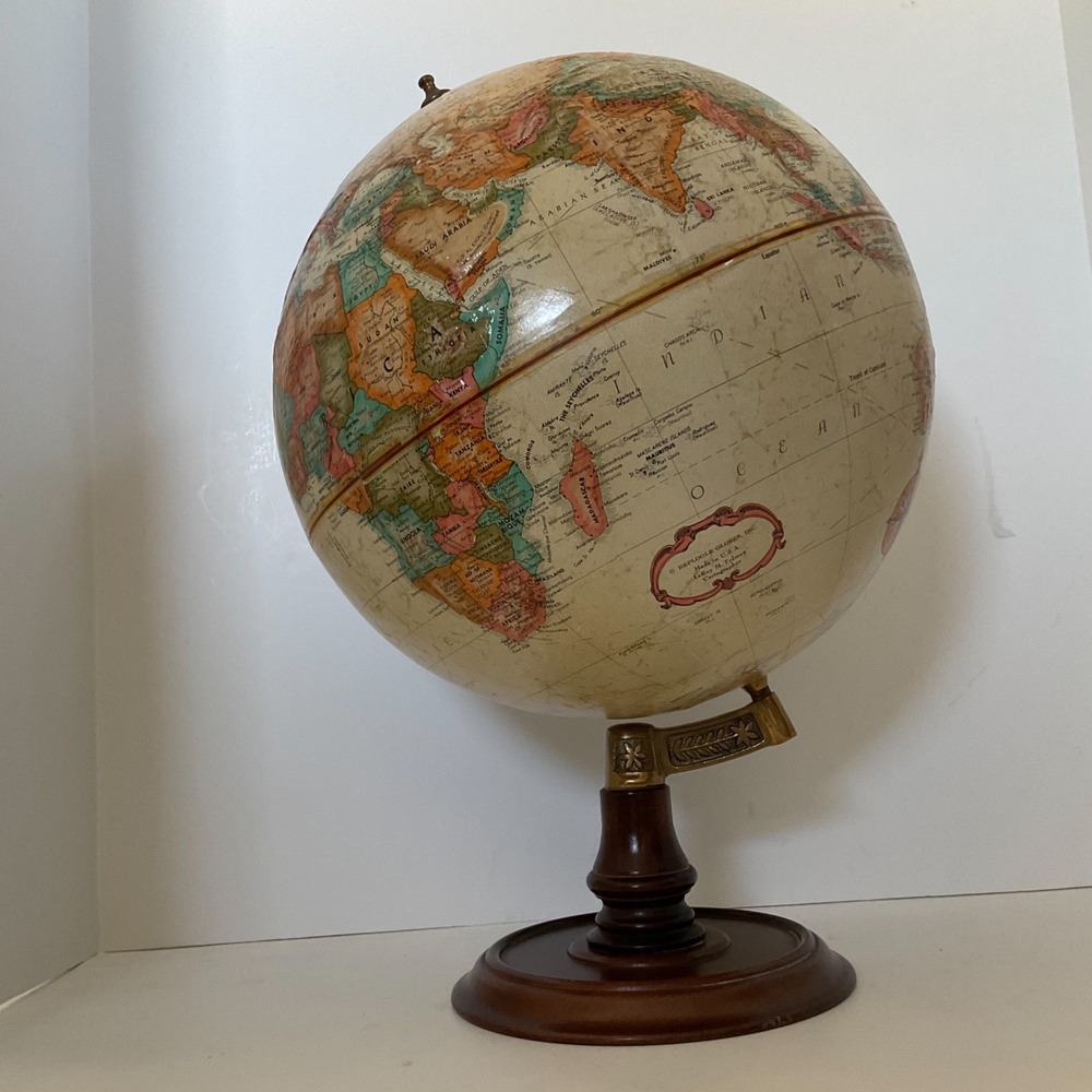 Vintage Replogle‎ 12" Globe USSR Raised Relief Cold War World Classic Tolman - Picture 2 of 16